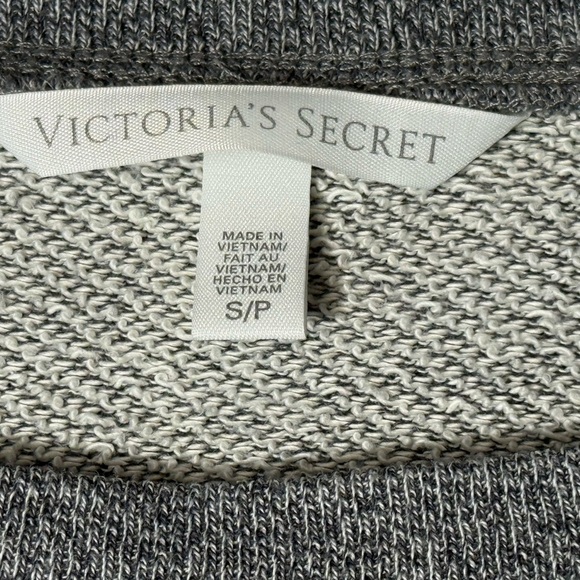 Victoria's Secret Gray Crewneck Sweater with Lace Accent - Picture 2 of 11